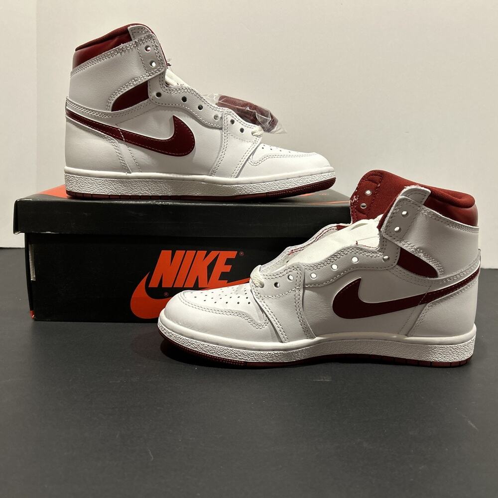 Air Jordan 1 High 85 - White/Team Red - White Size 6.5 BRAND NEW W OG BOX